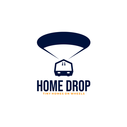 Parachute design with the title 'home drop'