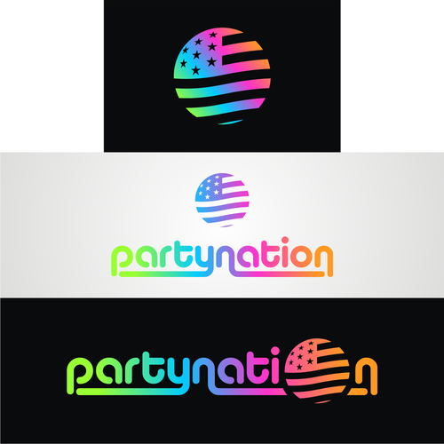 Dance logo with the title 'PARTYNATION LOGO'