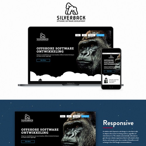 IT website with the title 'Concept for digital services company'