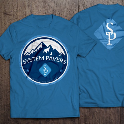 Blue sales shirt logo