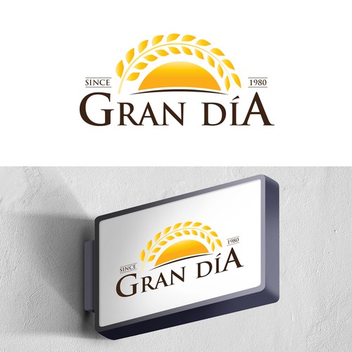 Wheat logo with the title 'bold logo for a bakery'