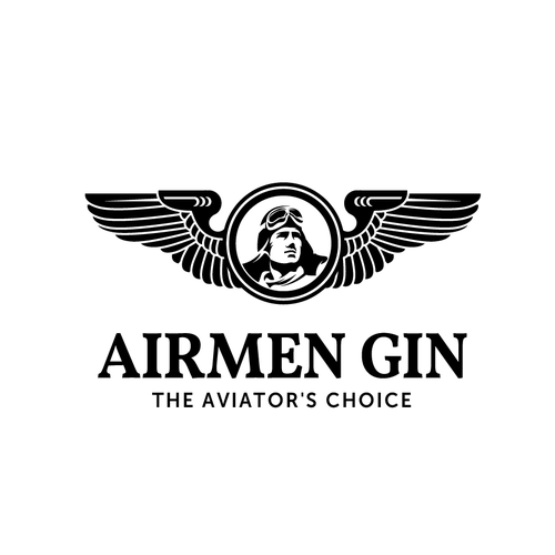 Pilot design with the title 'Airmen Gin'