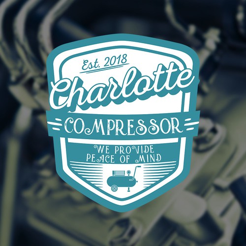 Insignia design with the title 'Charlotte Compressor'