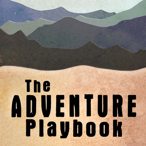 Watercolor book cover with the title 'The Adventure Playbook Cover'