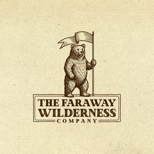 Wilderness logo with the title 'Logo concept for an Alaskan lodge'