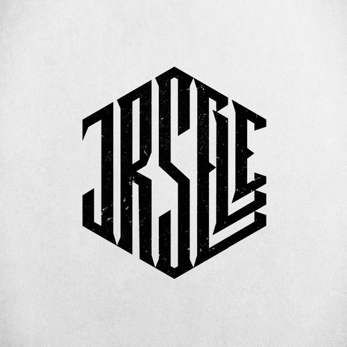 Font design with the title 'Tattoo design with family initials'