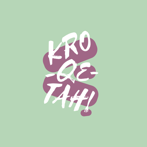Snack logo with the title 'Logo for Kro-qe-tah! - Fusion Healthy Croquettas'