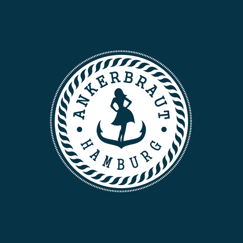 Hamburg logo with the title 'logo for our new fashion brand "Ankerbraut Hamburg"'