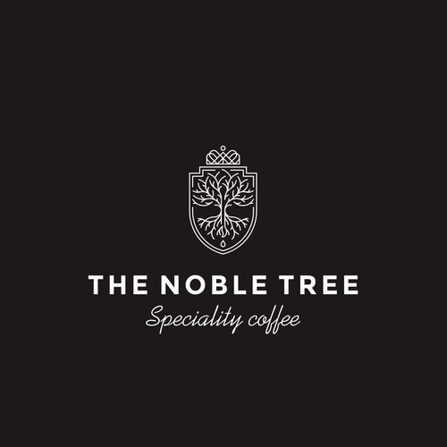 Tree root logo with the title 'Noble tree'