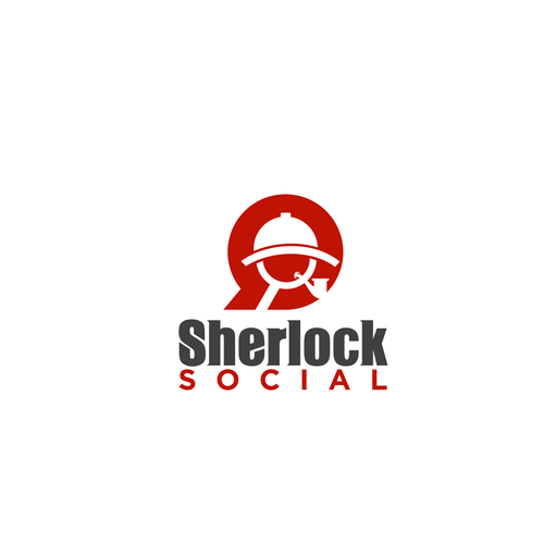 Investigation logo with the title 'Sherlock Social'
