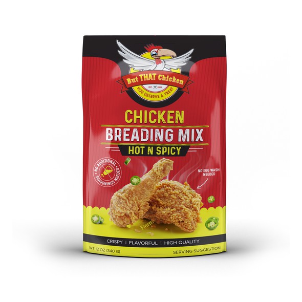 Crisp design with the title 'Chicken Breading Mix Packaging '