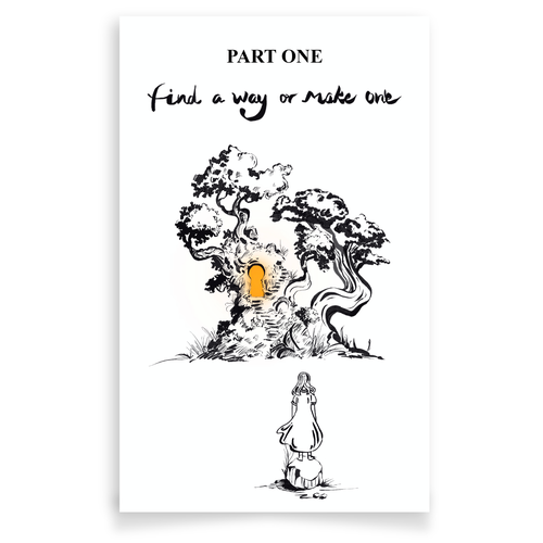 Graphic book cover with the title 'Entrepreneurial Women Book Doodle'