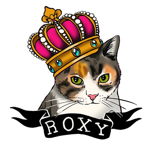 Queen design with the title 'cover up tattoo concept'