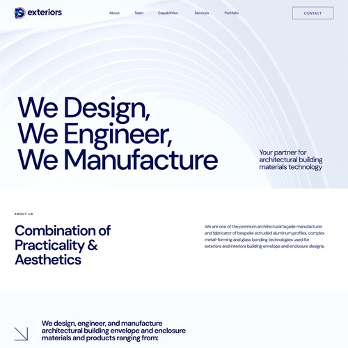 Solar design with the title 'Clean and sophisticated website for architecture company.'