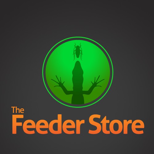 Lizard logo with the title 'Logo for feeder roaches Store'
