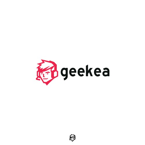 Headphone logo with the title 'Gaming logo design'