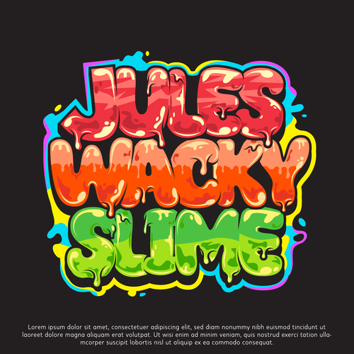 Graffiti logo with the title 'Logo design'