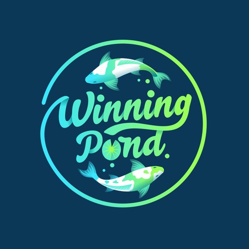 Pond logo with the title 'pond logo'