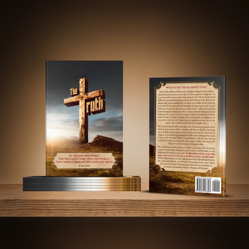 Religious book cover with the title 'Book cover design of the book "The Truth"'