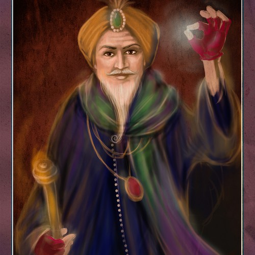 Canvas design with the title 'Circus Performer Digital Paintings'