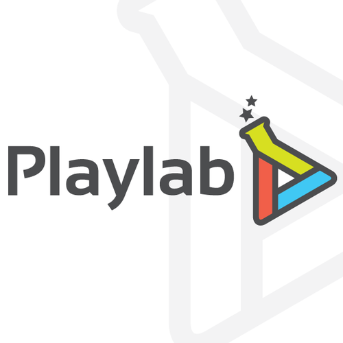 Fancy design with the title 'Playlab needs a new logo'