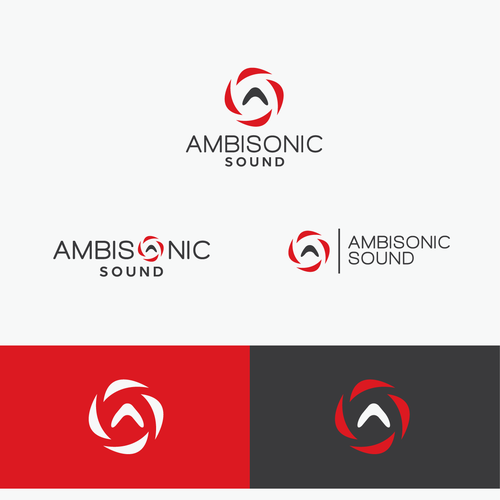 VR logo with the title 'Design a clean modern logo for a sound production company!'