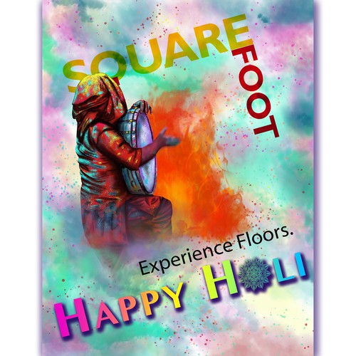 Celebration design with the title 'Holi Festival Illustration'