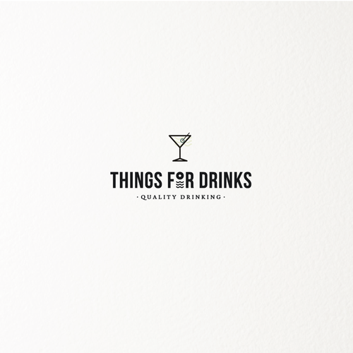 Stylized logo with the title 'Logo for a shop selling high quality bar-related products'