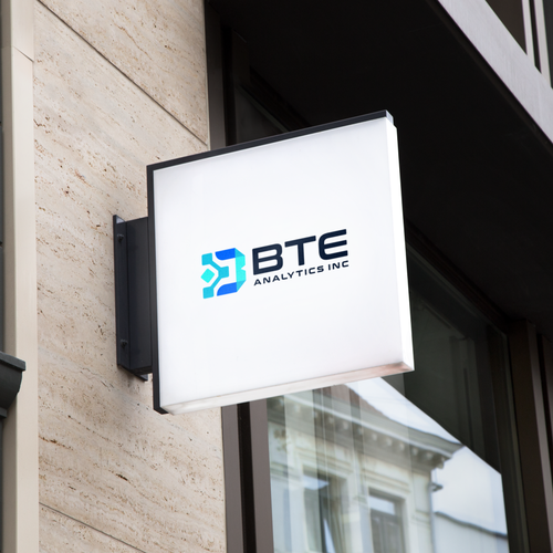 Analytics logo with the title 'BTE ANALTYTICS Logo Design'