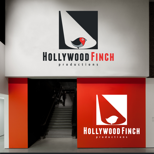Production company logo with the title 'Hollywood Finch, a new production company.'