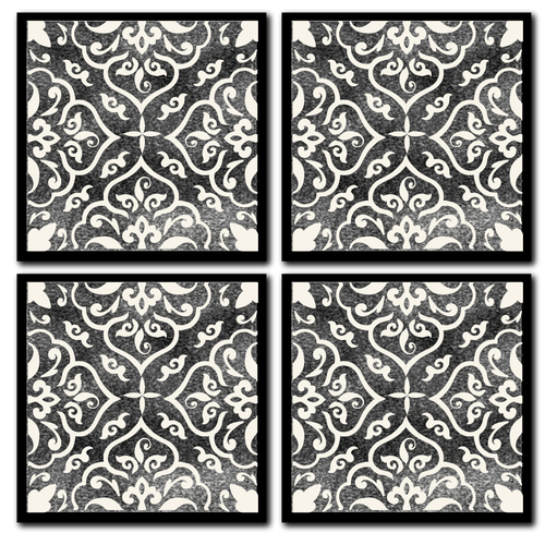 Tile design with the title 'Tile coasters set'