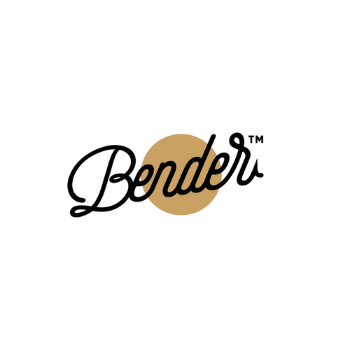Fishing hook logo with the title 'Bender'