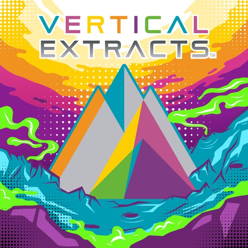 Trippy design with the title 'Psychedelic Artwork sticker'