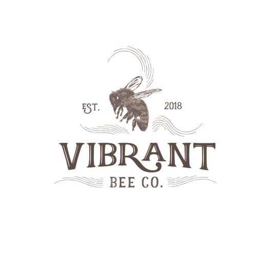 Honey brand with the title 'Vibrant Bee'