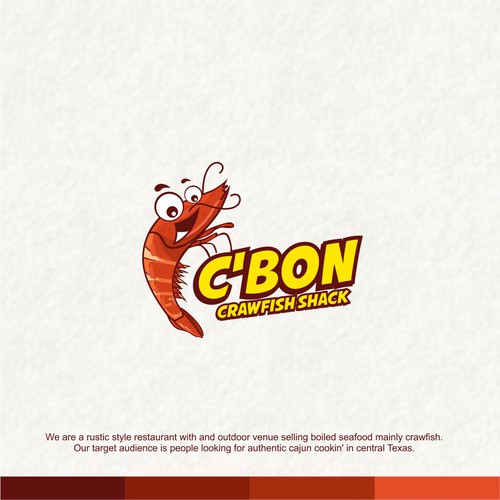 Shrimp logo with the title 'c'bon'