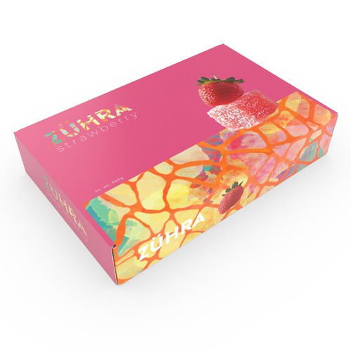 Turkish design with the title 'Packaging Design for "Zühra" – A Modern Take on Turkish Delight'