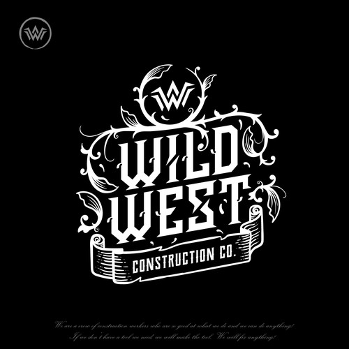 Wild West logo with the title 'Tattoo style logo for Wild West'