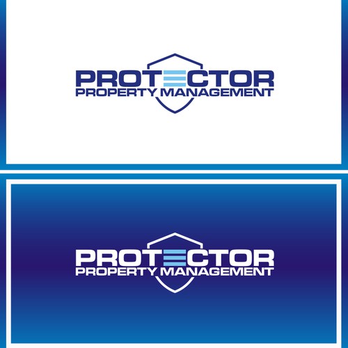 Protection logo with the title 'Create a logo brand for Protector, a property mgmt. company for commercial real estate'