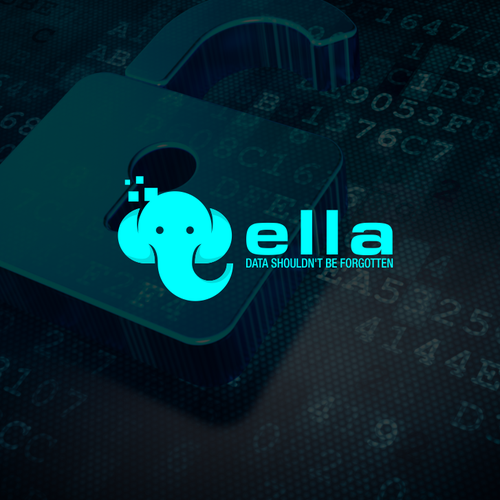 Program design with the title 'elephant logo for data program'