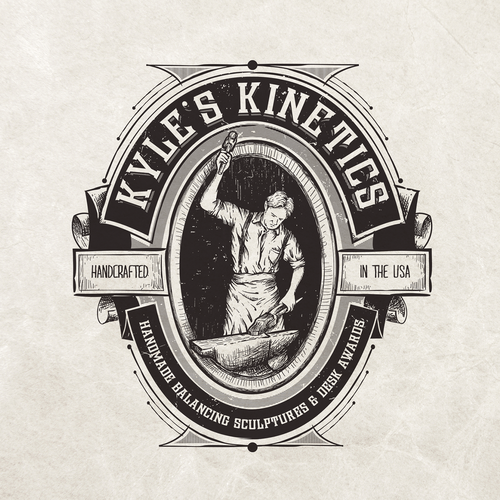 Sketch design with the title 'Kyle's Kinetics'