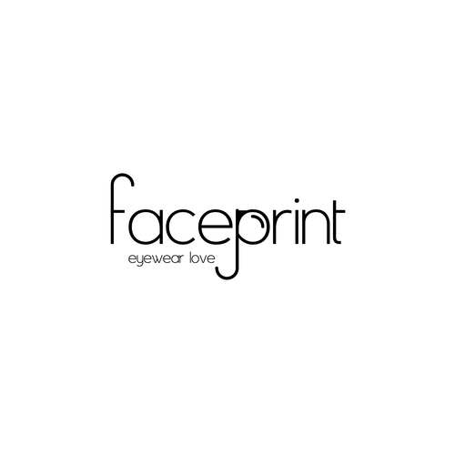 Eyeglass logo with the title 'Faceyprint - eyeweat'