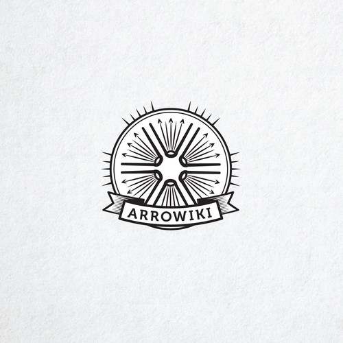 Page design with the title 'Logo for archery website'