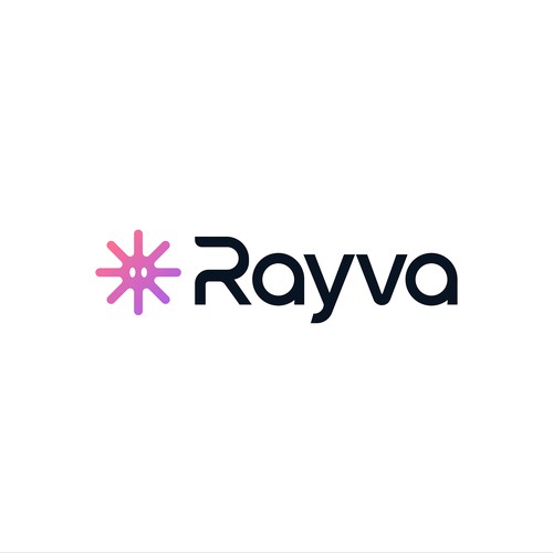 Software as a Service and SAAS logo with the title 'Rayva – App-First Logo Design for Home Healthcare Technology'
