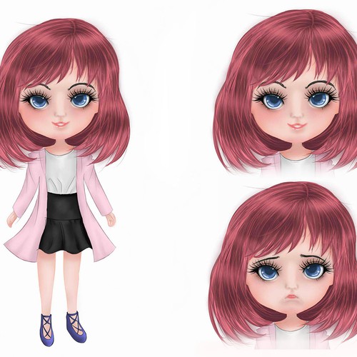 Expression design with the title 'Happy & Sad Expression'