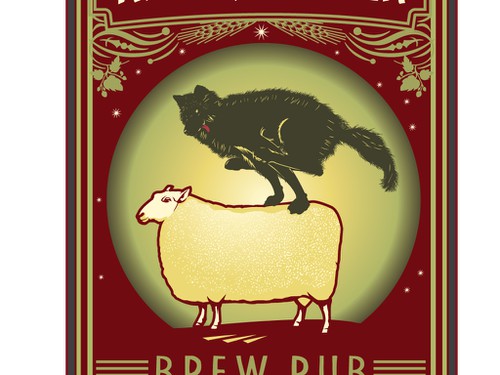 Gastropub logo with the title 'Right, Proper Brew Pub logo'