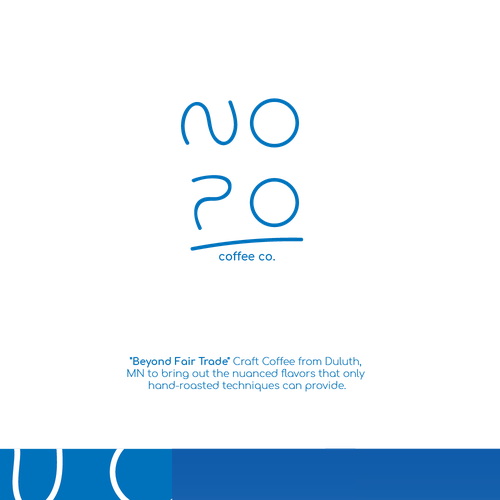 Merchandise logo with the title 'Logo concept for NOPO Coffee Co.'