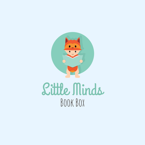 Cosplay logo with the title 'Little Minds - Logo for child story books'