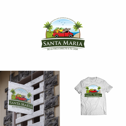 Fruit brand with the title 'Logo design for agricultural  and livestock company'