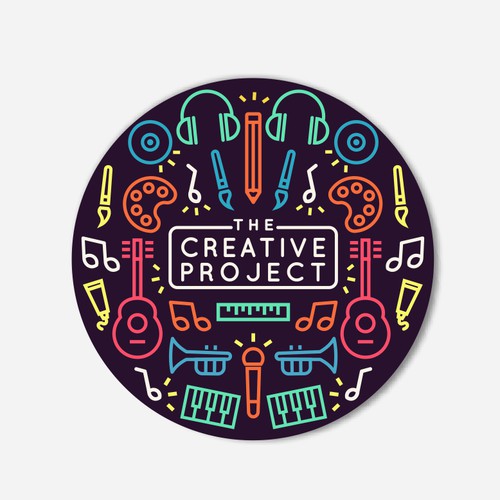 Music logo with the title 'The Creative Project'