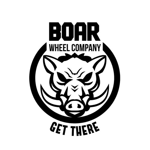 Head logo with the title 'Boar Wheel Company'